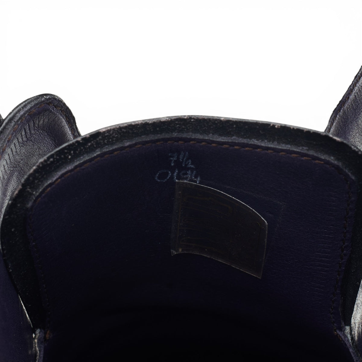 Burgundy Patina Leather Cap Toe Derby UK 7.5