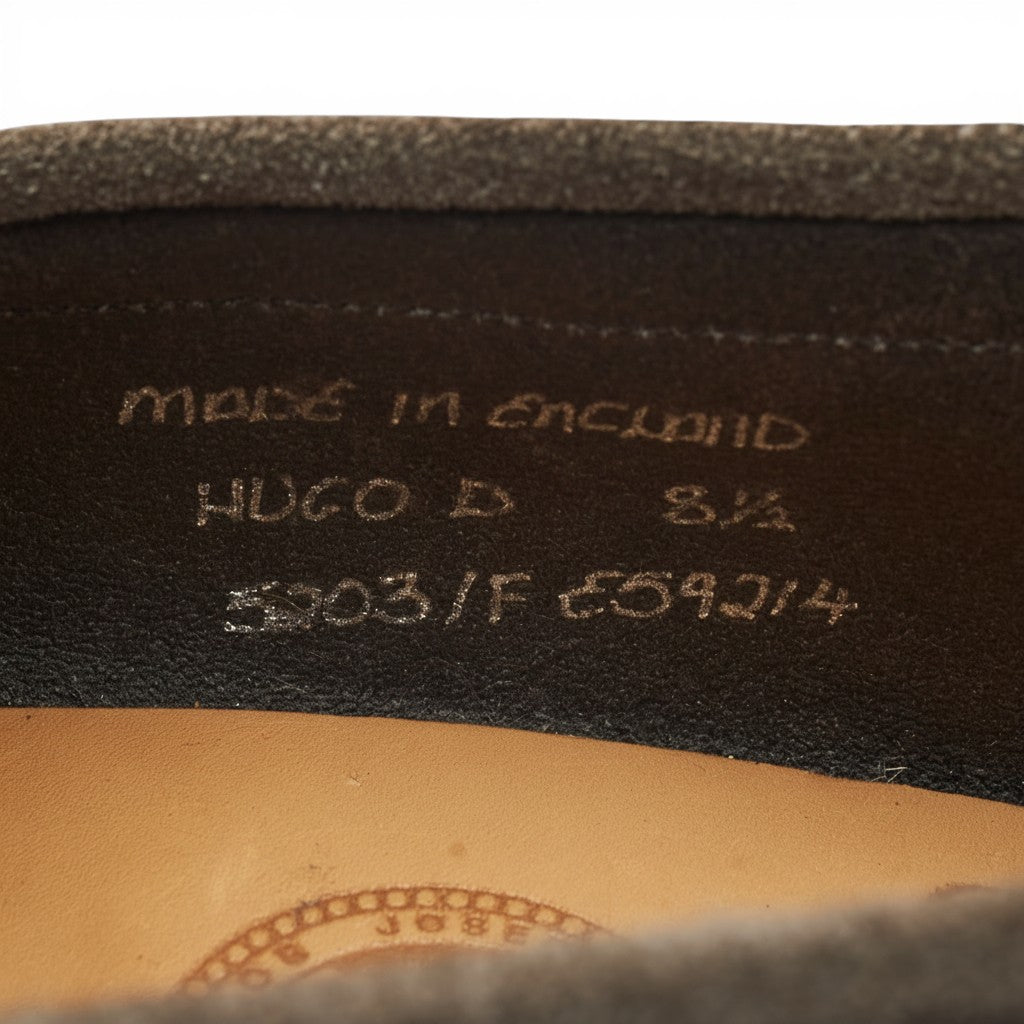 'Hugo' Light Brown Suede Loafers UK 8.5 F