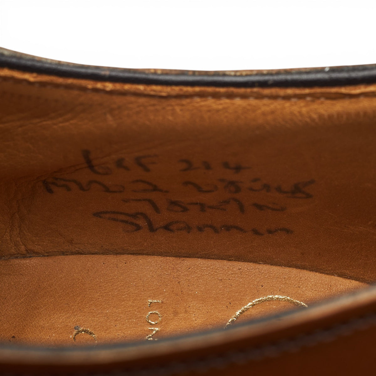 'Shannon' Tan Brown Leather Derby UK 6.5 F