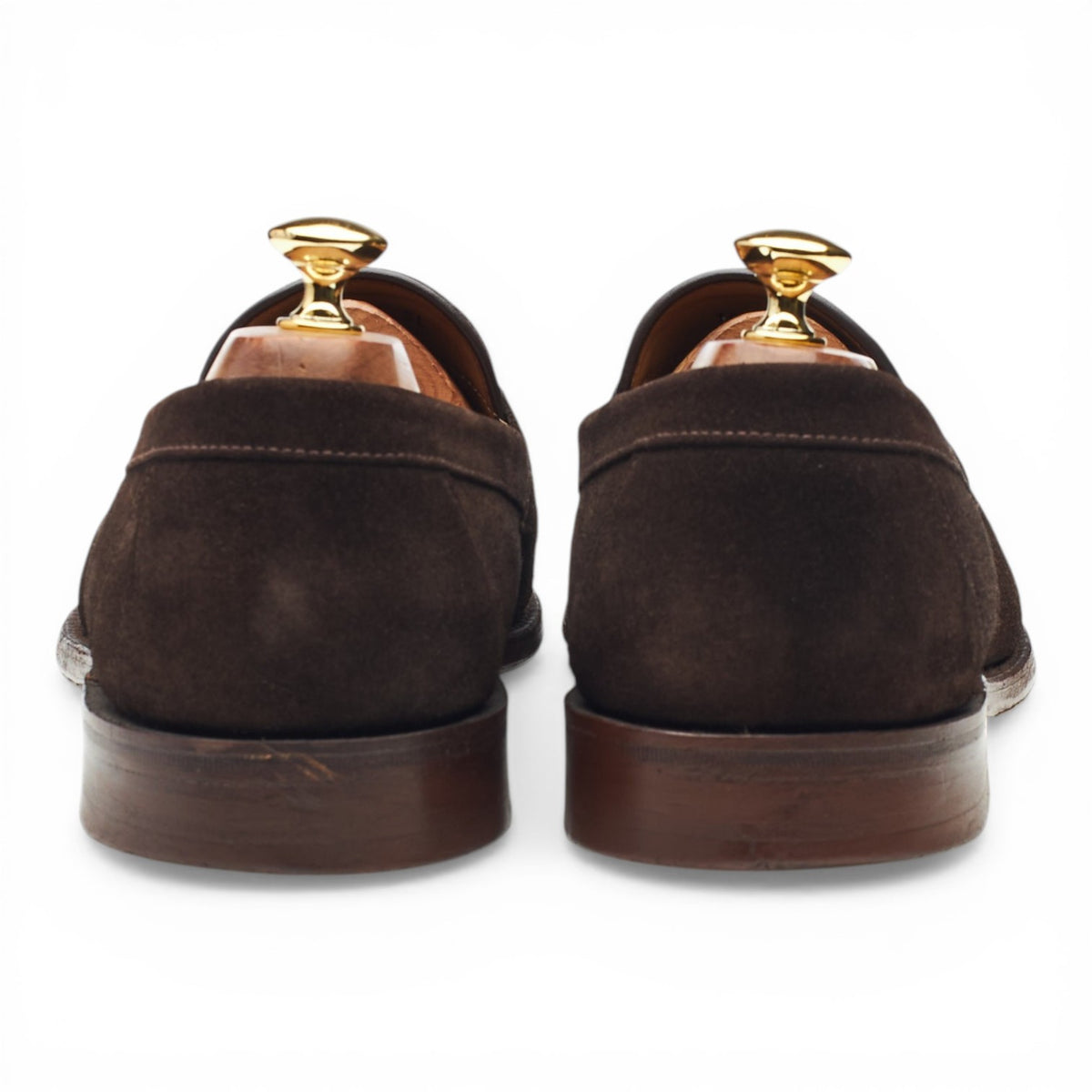 'Imperial' Dark Brown Suede Loafers UK 10 F