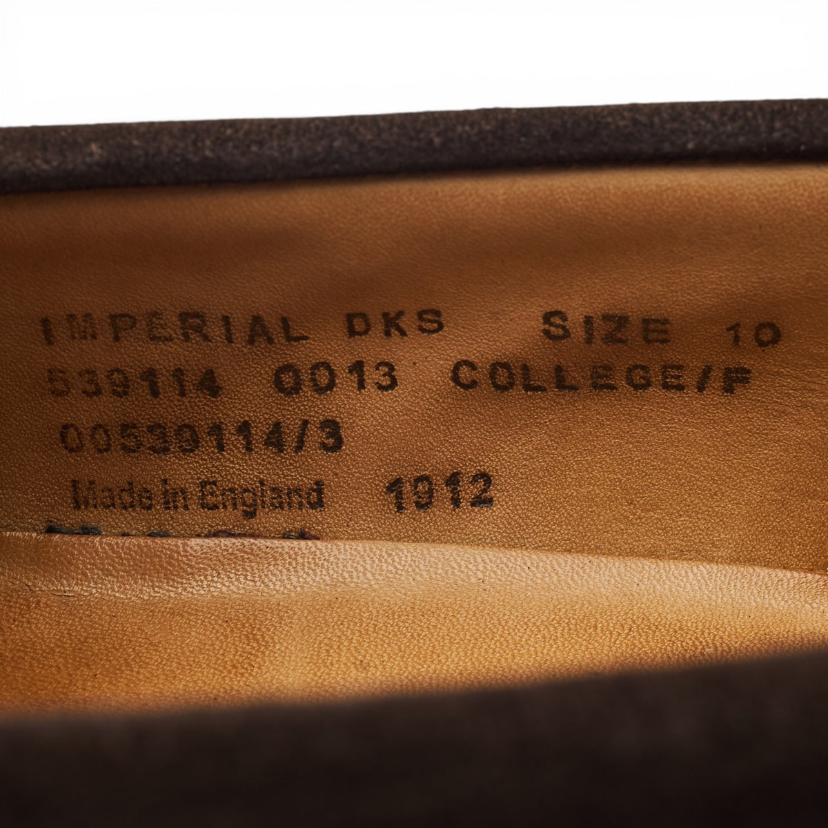 'Imperial' Dark Brown Suede Loafers UK 10 F