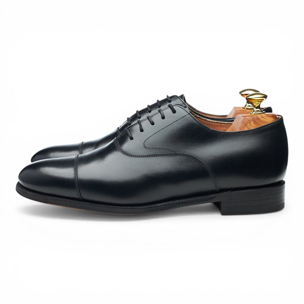 '101198' Black Leather Oxford UK 7 E