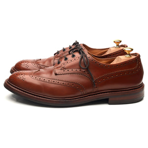 Bourton' Tan Brown Leather Country Derby Brogues UK 12 - Abbot's Shoes