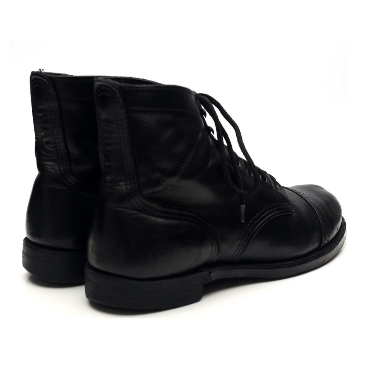 &#39;8116&#39; Black Leather Iron Ranger Boots UK 6.5 US 7.5