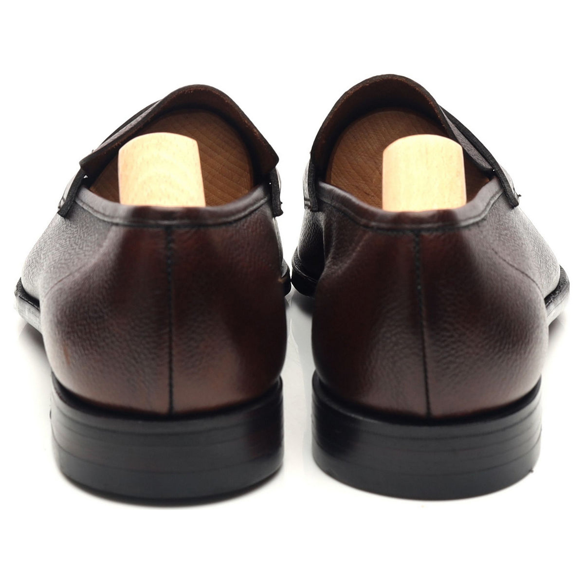 &#39;George&#39; Dark Brown Leather Loafers UK 7.5 E