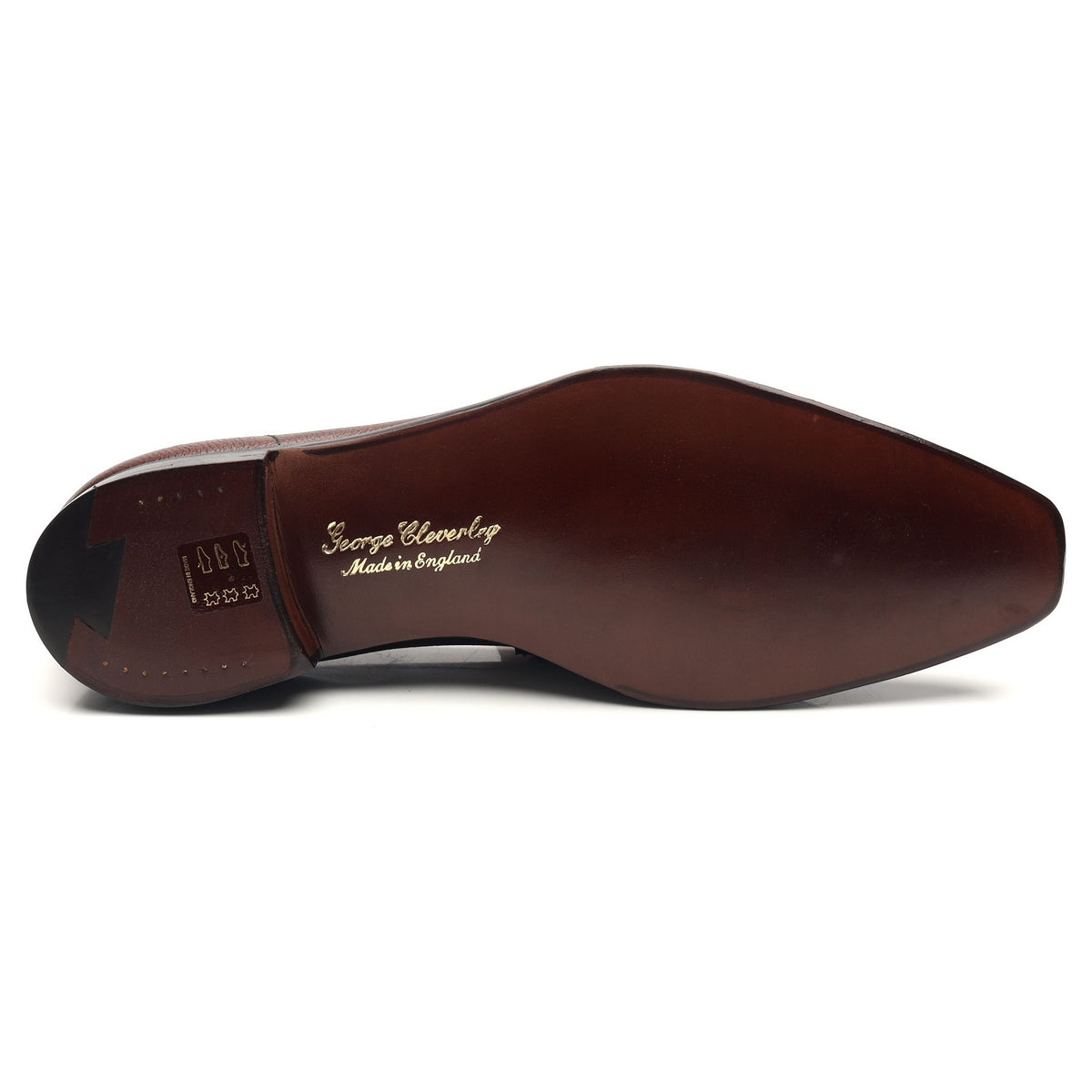 &#39;George&#39; Dark Brown Leather Loafers UK 7.5 E