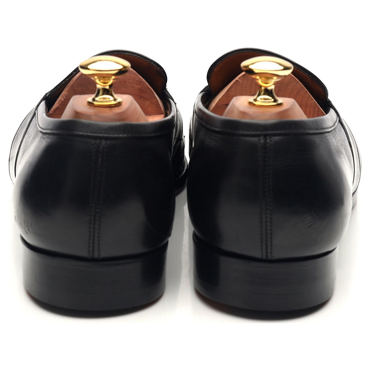 &#39;Montpellier&#39; Black Leather Loafers UK 9.5 E