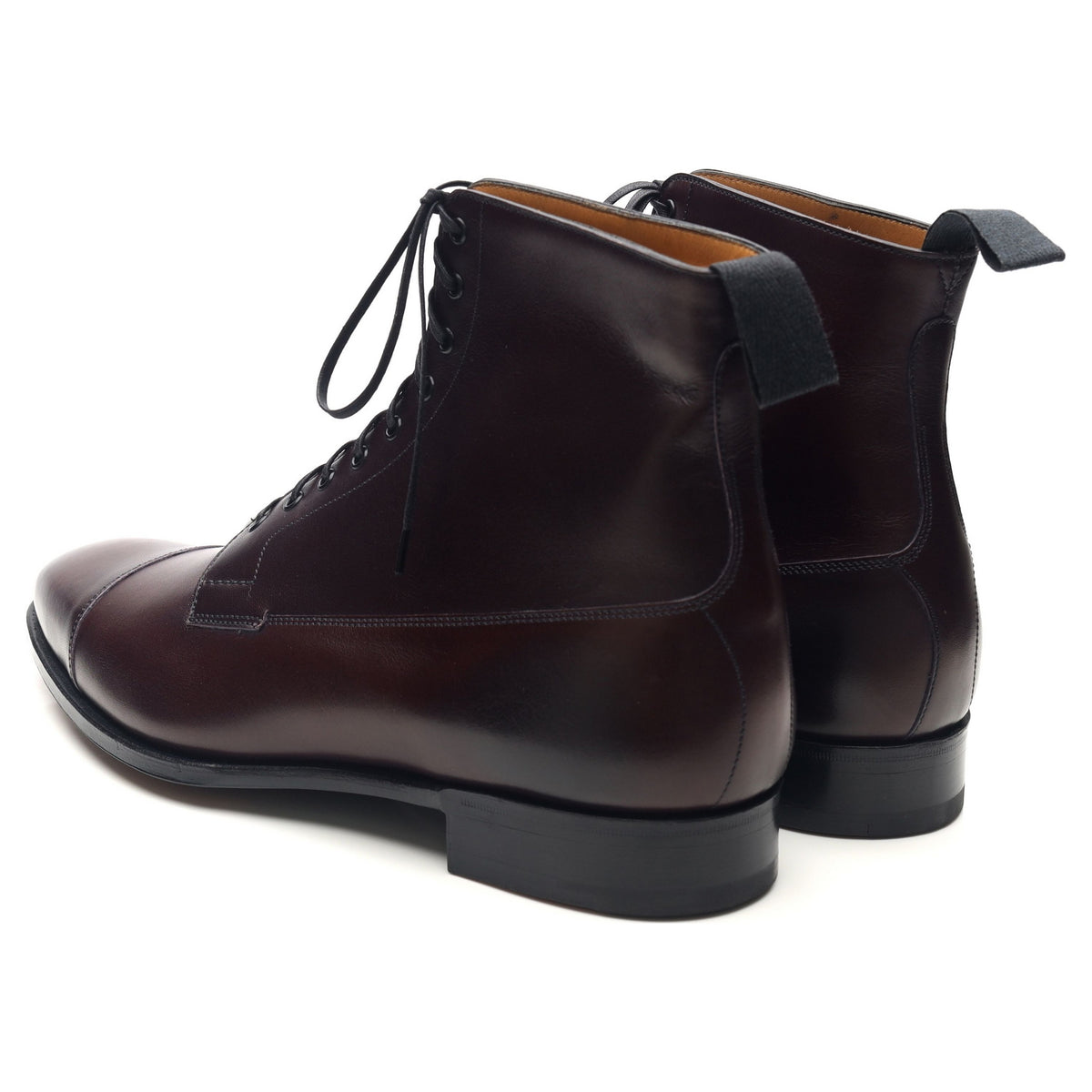 &#39;Albion&#39; Burgundy Leather Boots UK 8 E