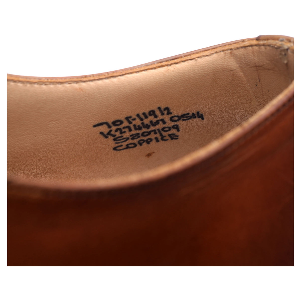 &#39;Coppice&#39; Tan Brown Leather Oxford UK 7 F