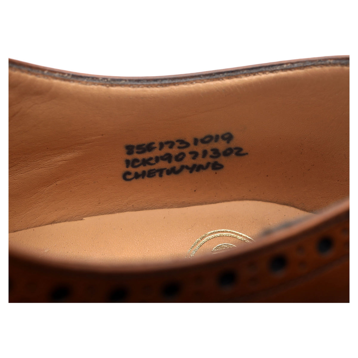 &#39;Chetwynd&#39; Tan Brown Leather Brogues UK 8.5 F