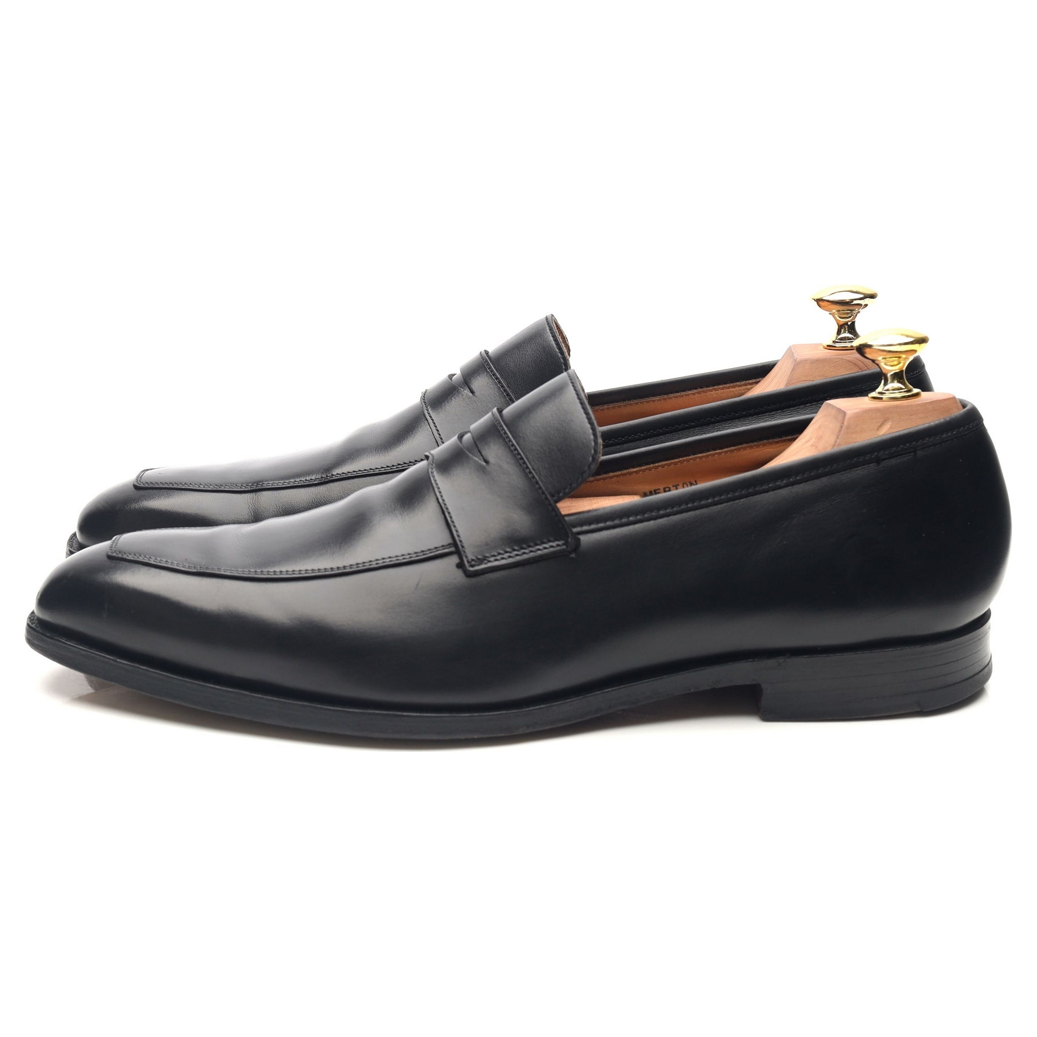 Merton' Black Leather Loafers UK 8.5 E - Abbot's Shoes