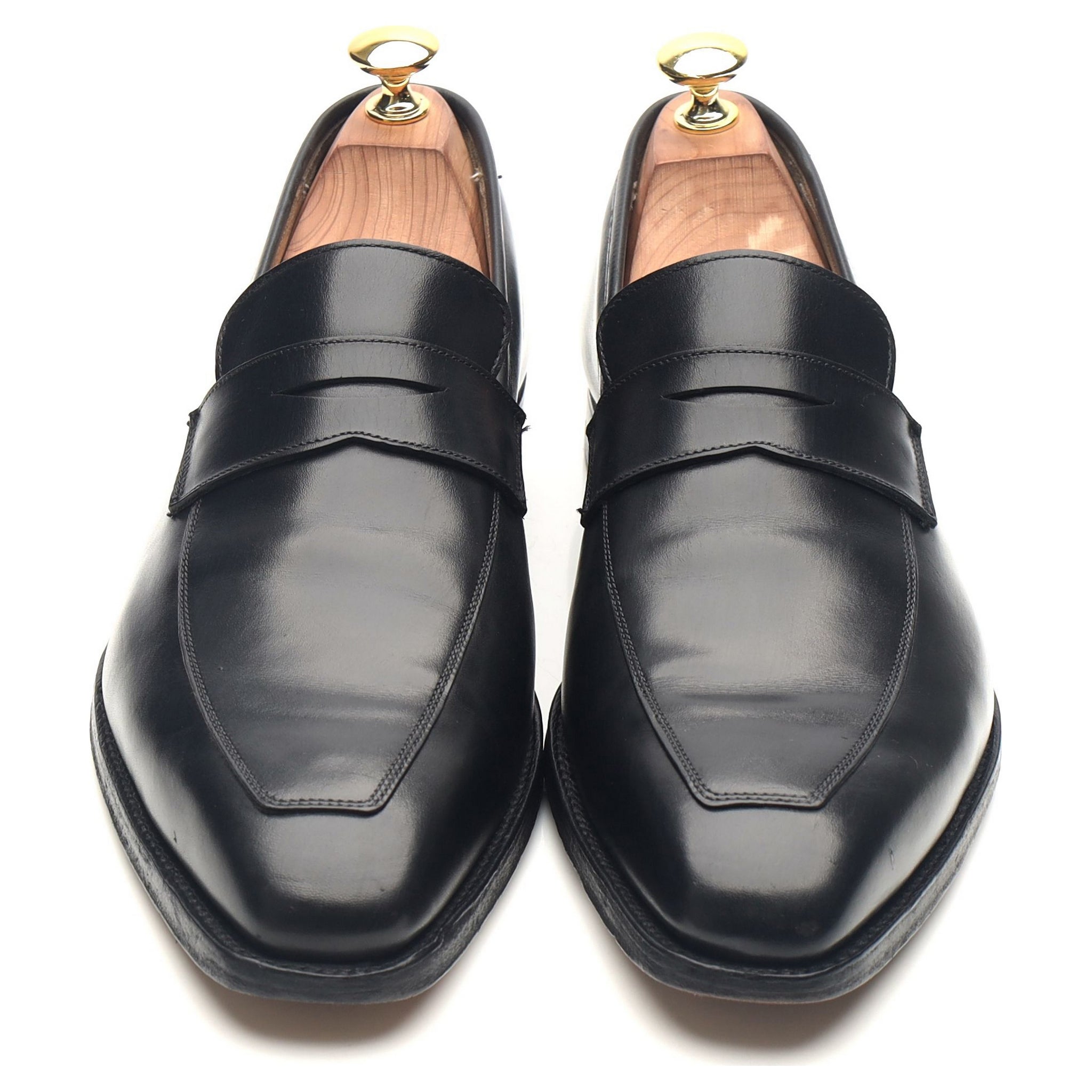Merton' Black Leather Loafers UK 8.5 E - Abbot's Shoes