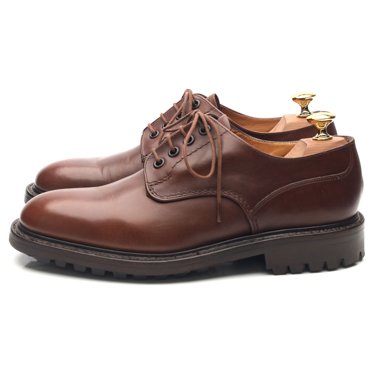 &#39;Epsom&#39; Brown Leather Derby UK 6.5 F