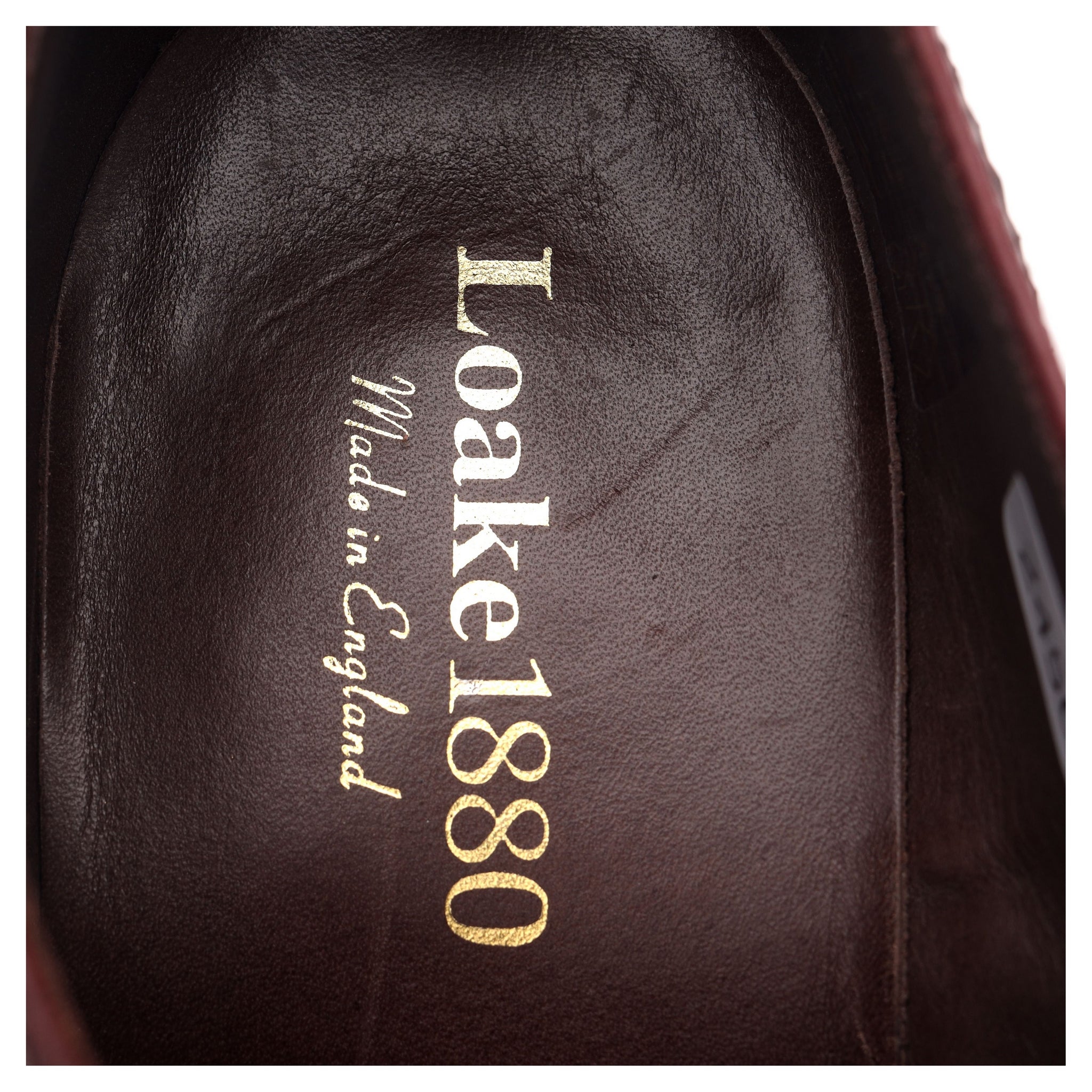 Chaussures Oxford Brogues Loake & Sons Bordeaux Acajou - Pointure 40, Fait Au Royaume-Uni, Occasion Très Bon état