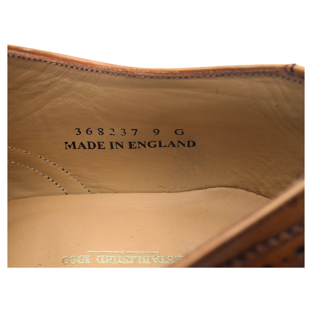 &#39;Newport&#39; Tan Brown Leather Brogues UK 9 G