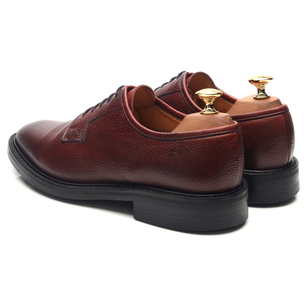 &#39;Pytchley&#39; Burgundy Leather Derby UK 6.5 F