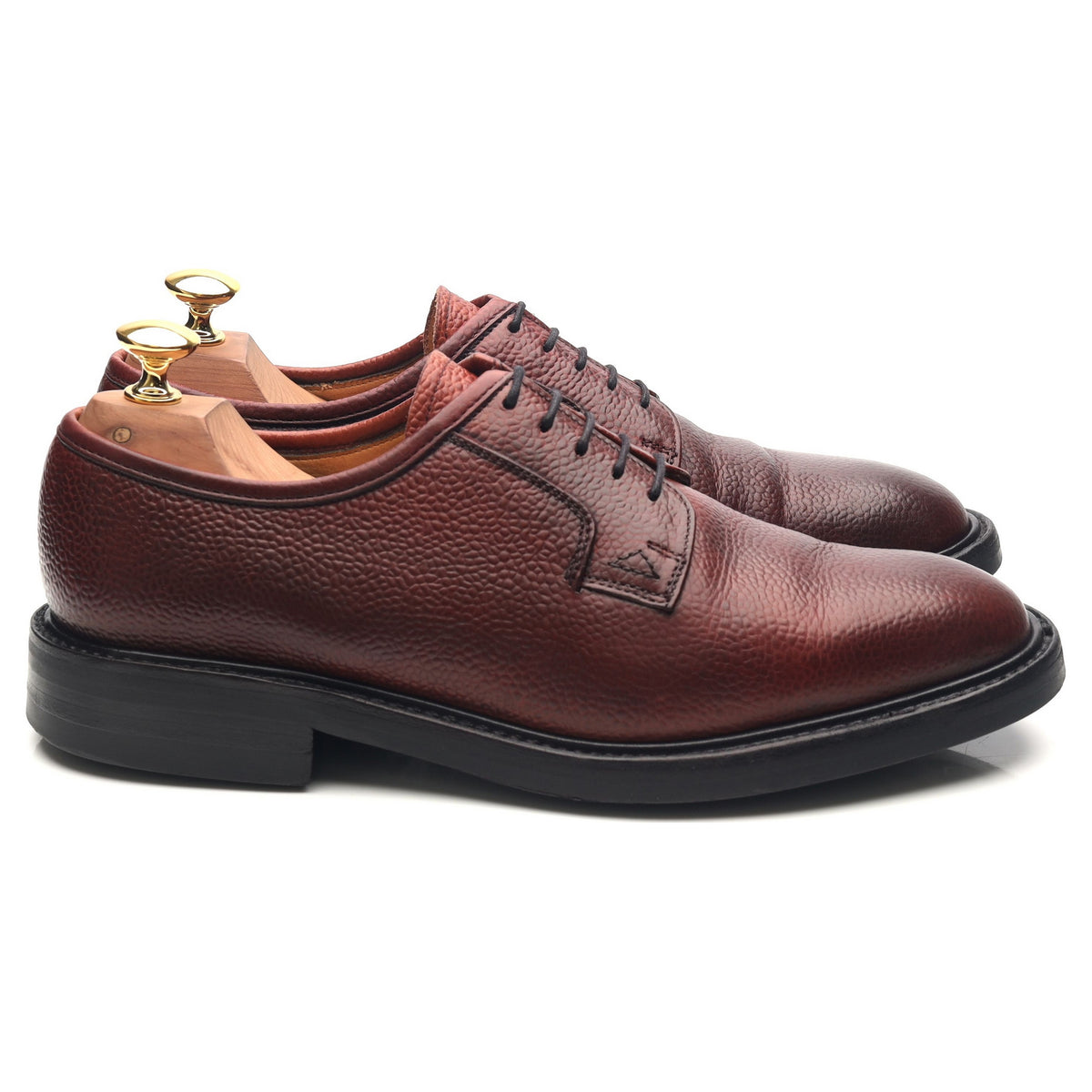 &#39;Pytchley&#39; Burgundy Leather Derby UK 6.5 F