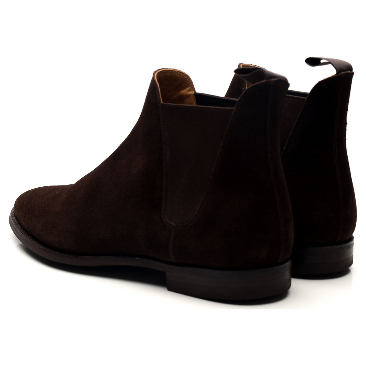 &#39;Chelsea 8&#39; Dark Brown Suede Chelsea Boots UK 10 G