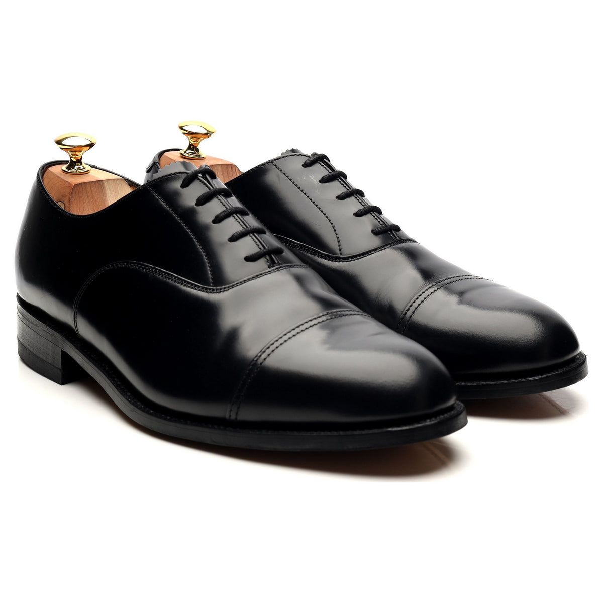 Shipton &amp; Heneage &#39;9802B&#39; Black Leather Oxford UK 11 F