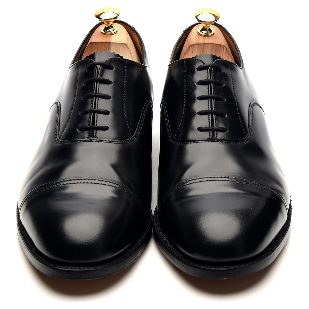 Shipton &amp; Heneage &#39;9802B&#39; Black Leather Oxford UK 11 F