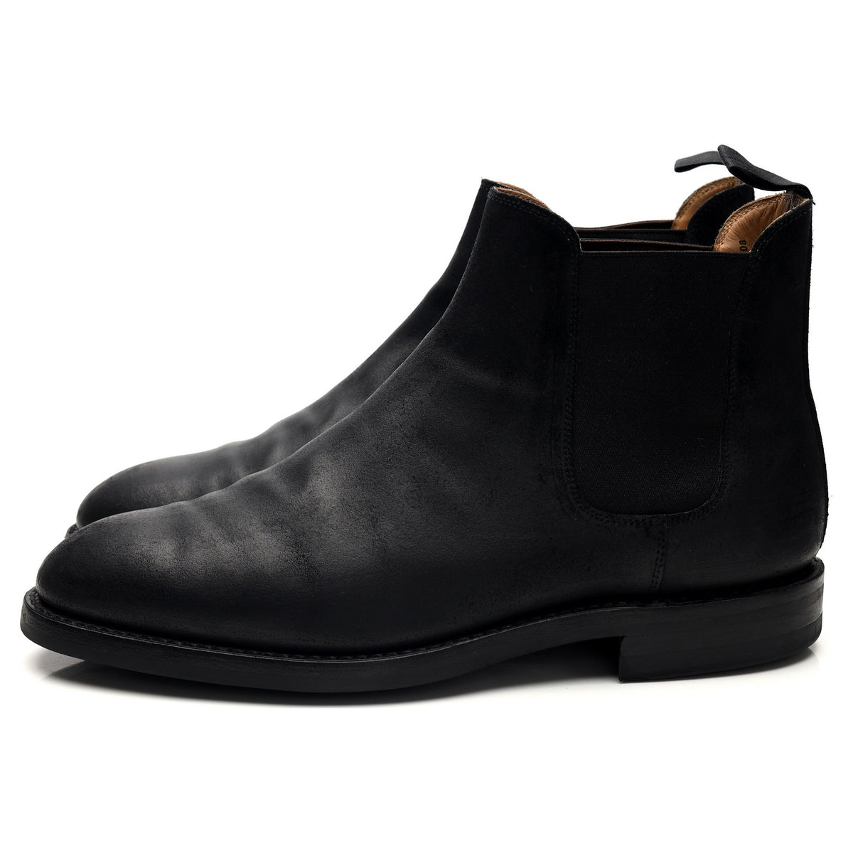 &#39;Chelsea 5&#39; Black Rough-Out Suede Chelsea Boots UK 9 E