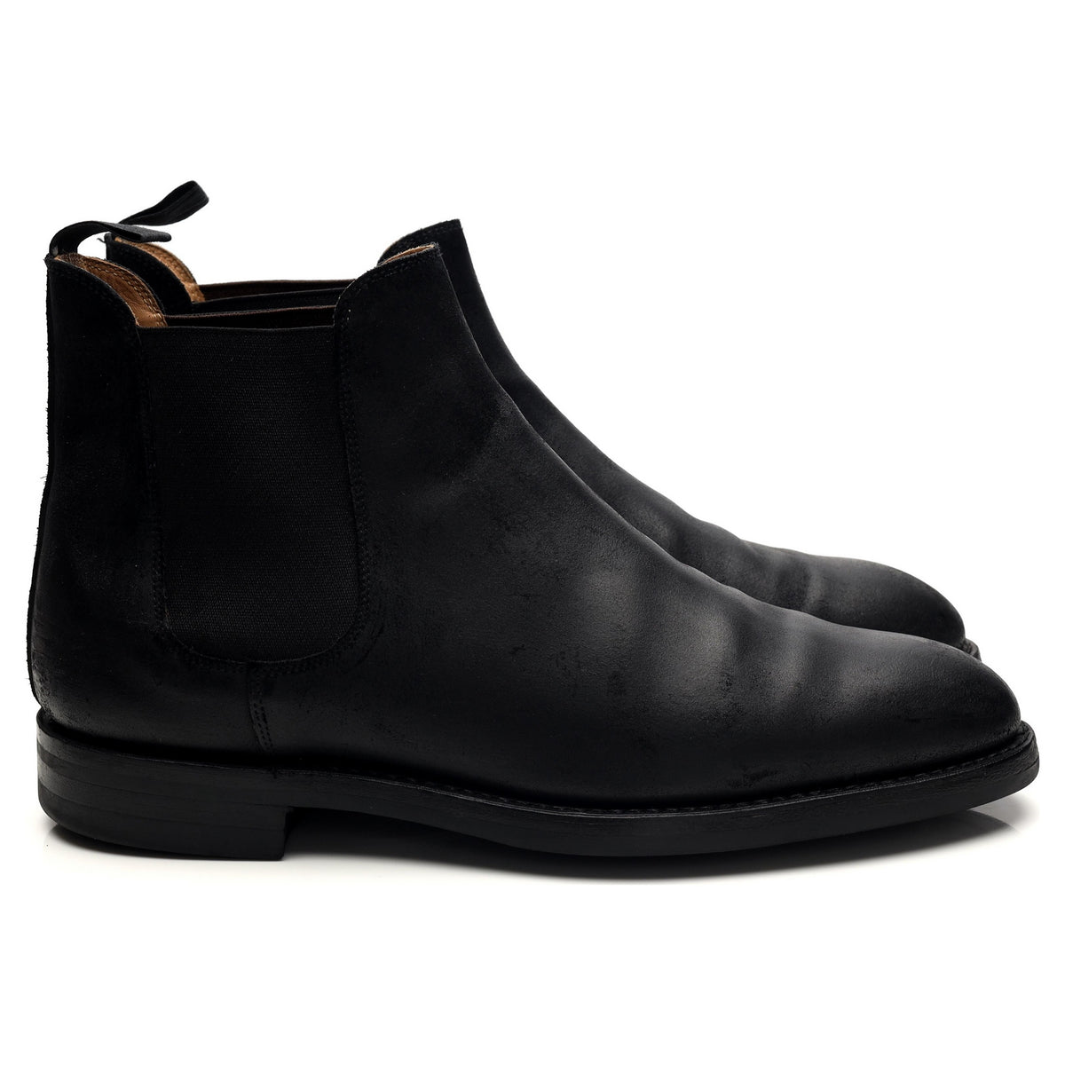 &#39;Chelsea 5&#39; Black Rough-Out Suede Chelsea Boots UK 9 E