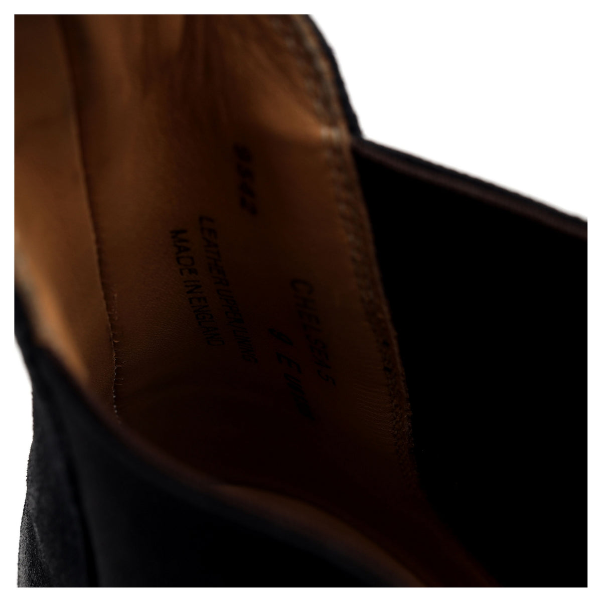 &#39;Chelsea 5&#39; Black Rough-Out Suede Chelsea Boots UK 9 E