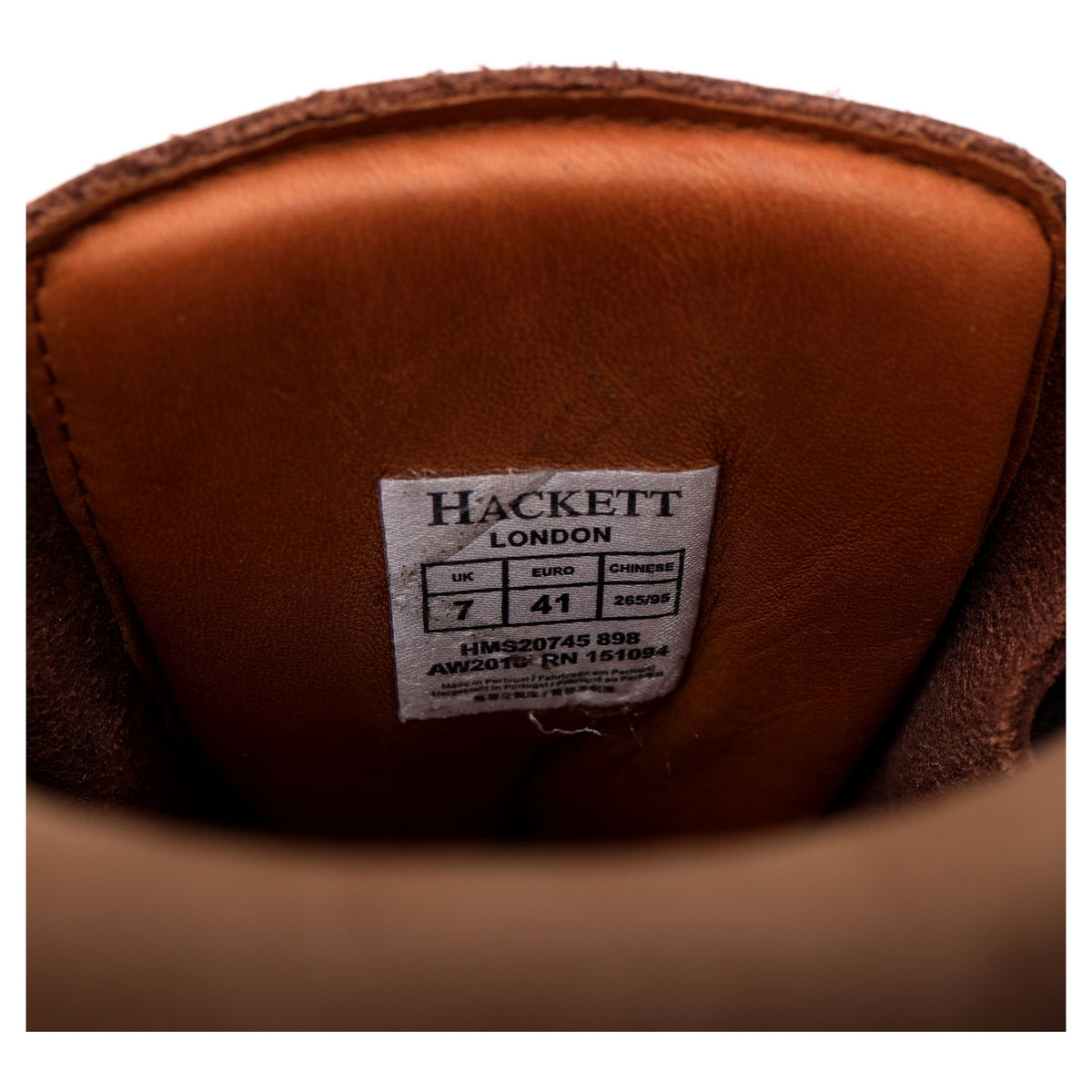 Fox Dark Brown Leather Hiking Boots UK 7