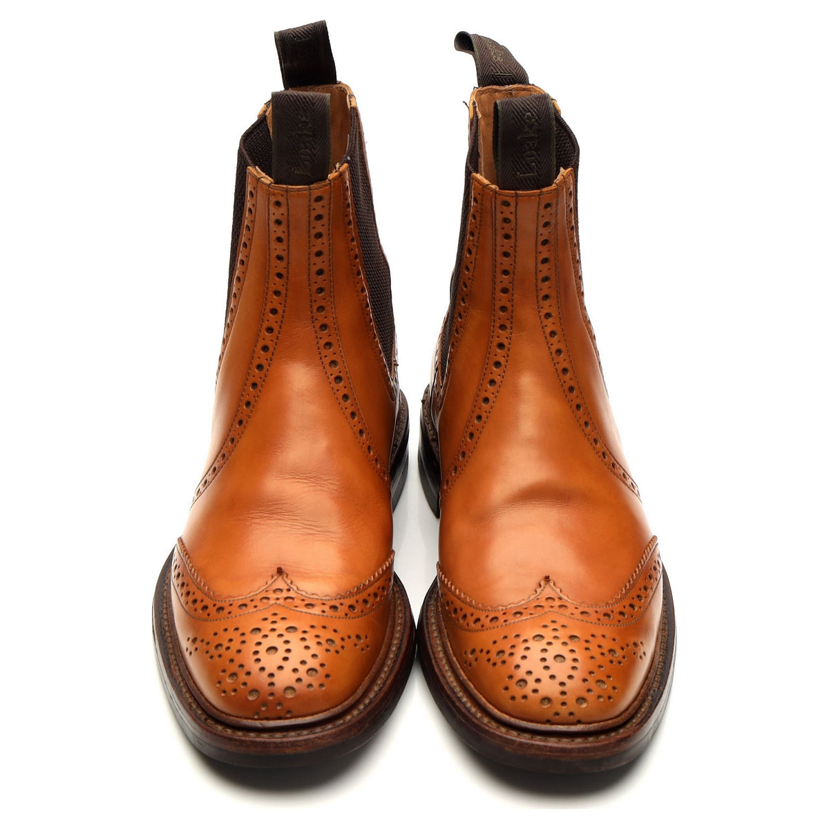1880 &#39;Thirsk&#39; Tan Brown Leather Chelsea Boots UK 6 F