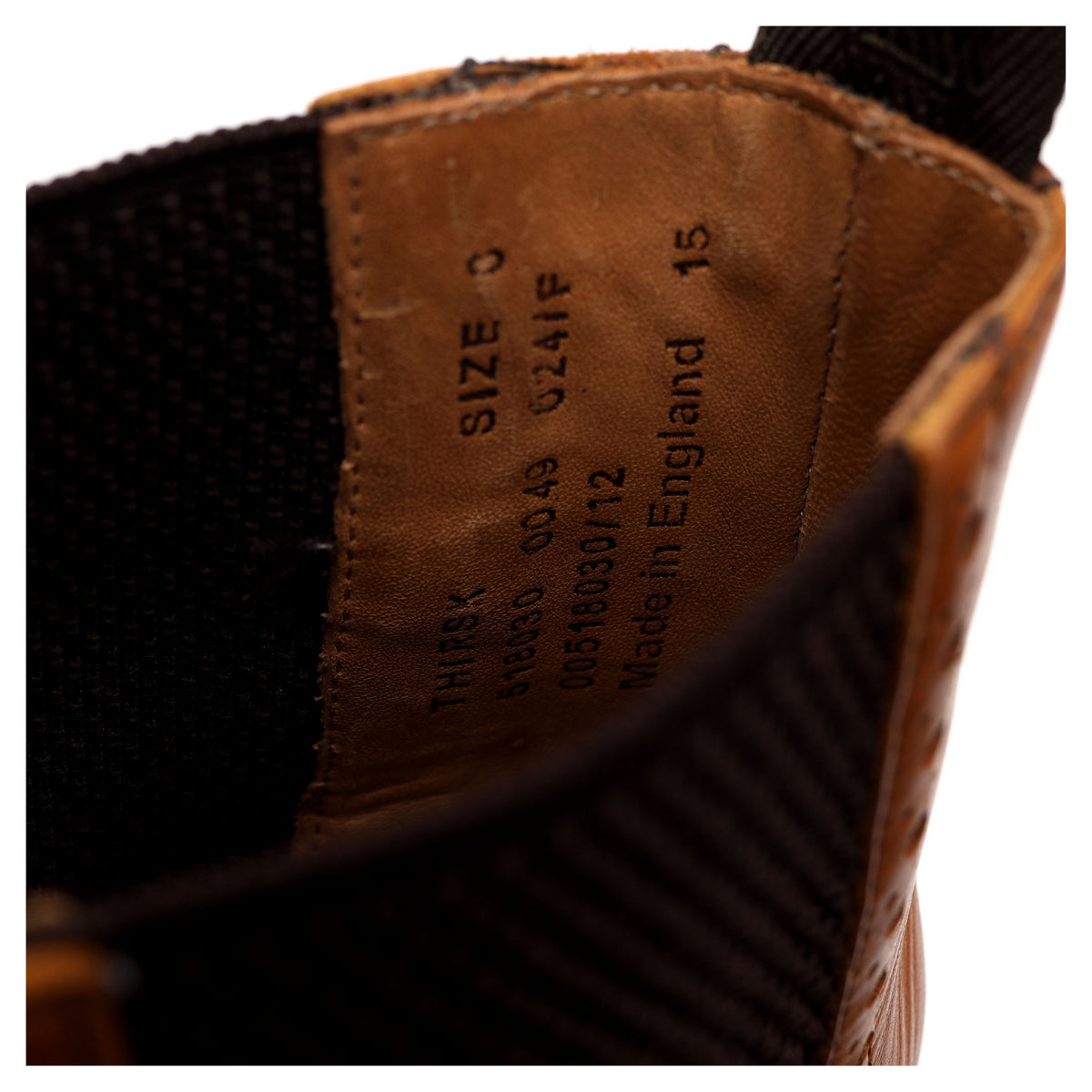 1880 &#39;Thirsk&#39; Tan Brown Leather Chelsea Boots UK 6 F