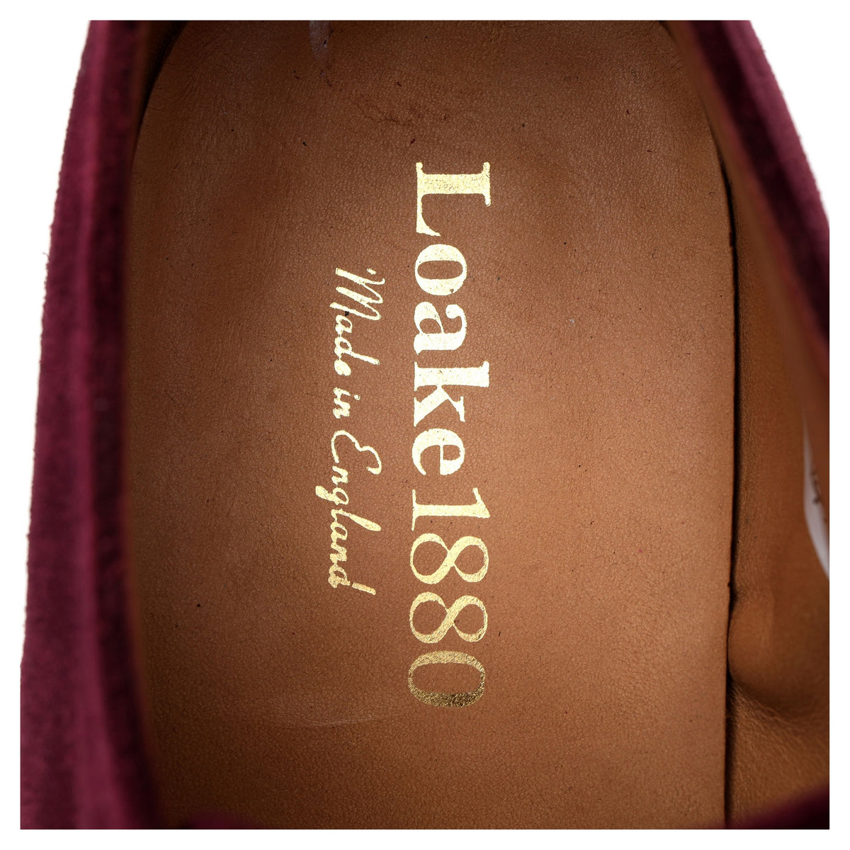 1880 &#39;Ealing&#39; Burgundy Suede Split Toe Derby UK 7.5 F