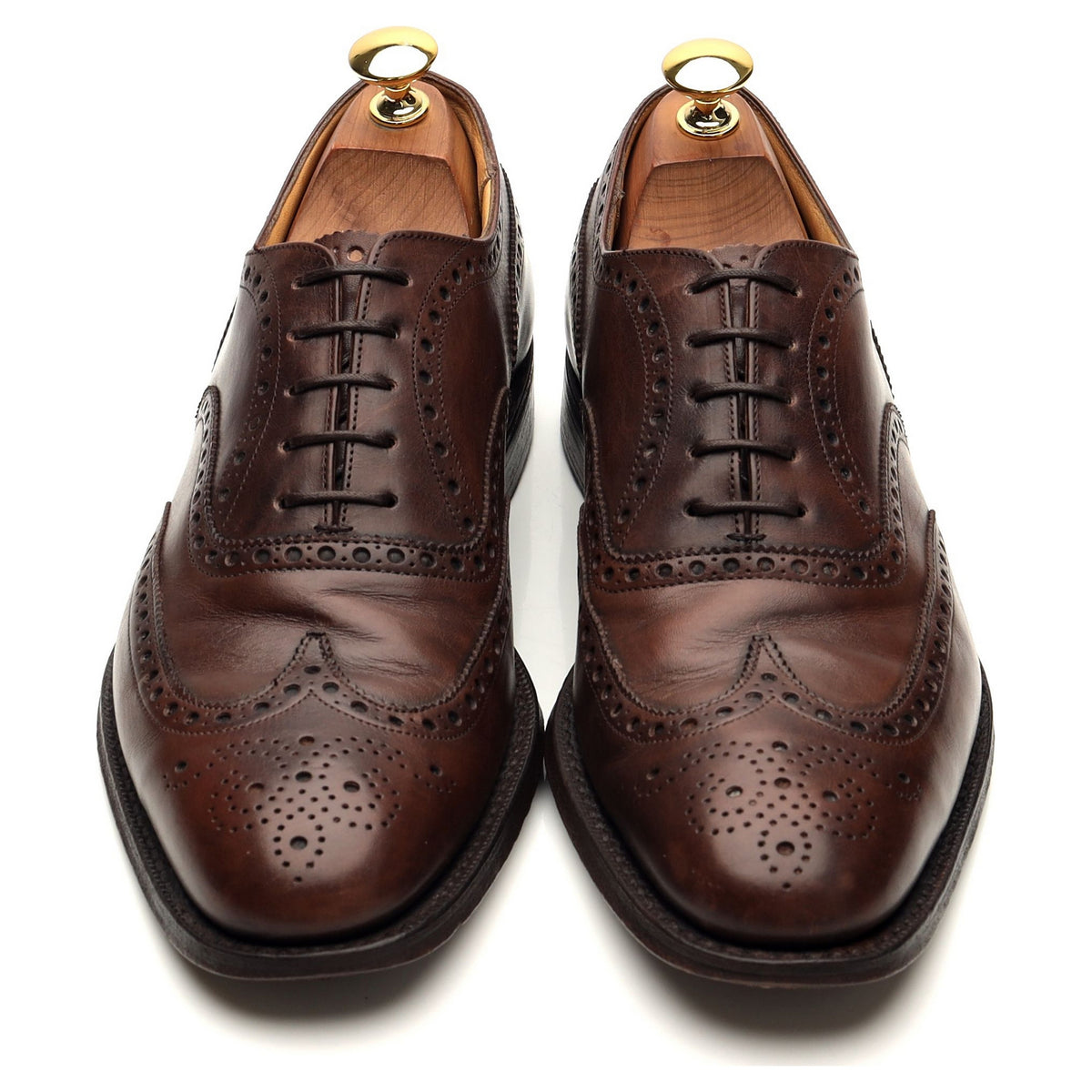 &#39;Chetwynd&#39; Dark Brown Leather Oxford Brogues UK 7 F