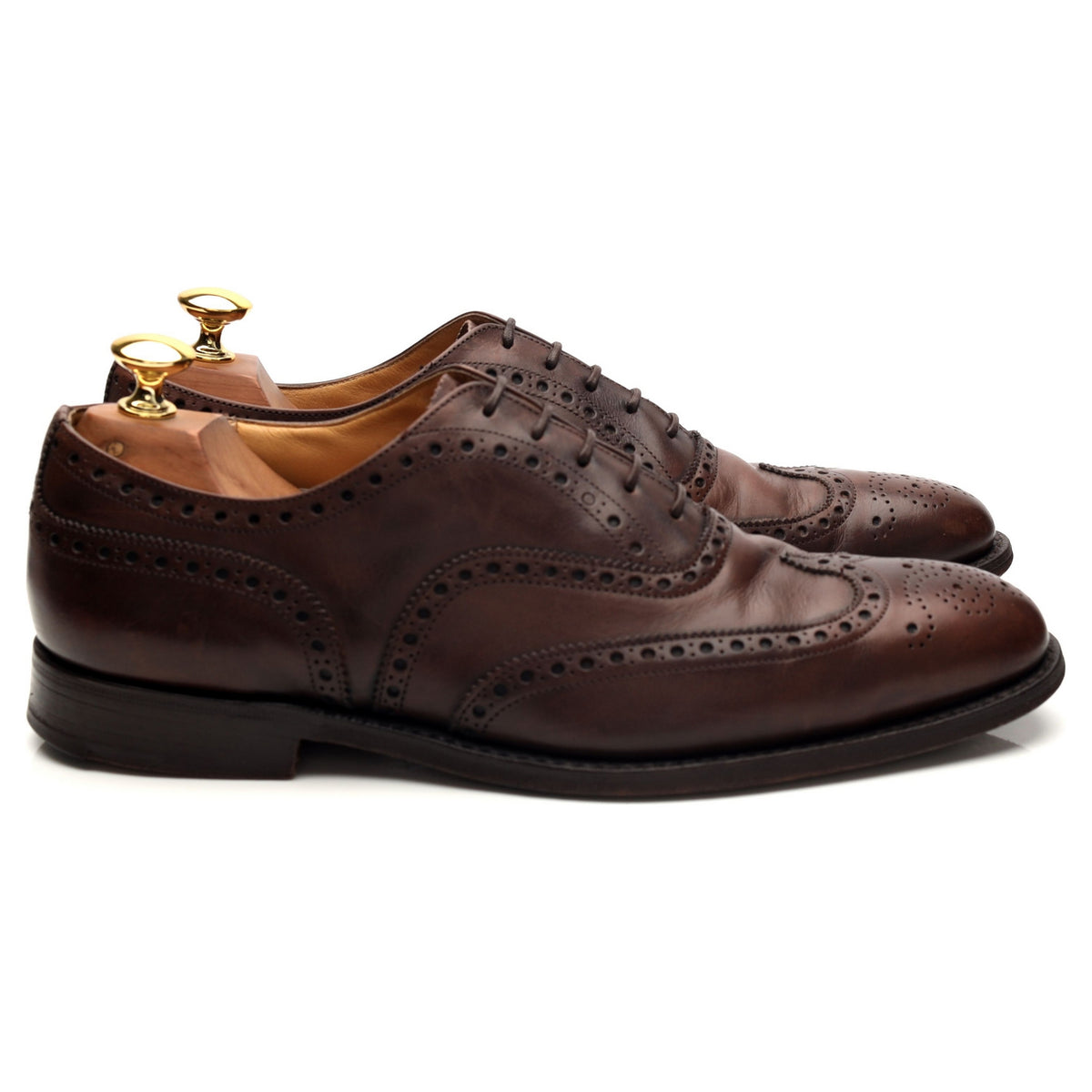 &#39;Chetwynd&#39; Dark Brown Leather Oxford Brogues UK 7 F