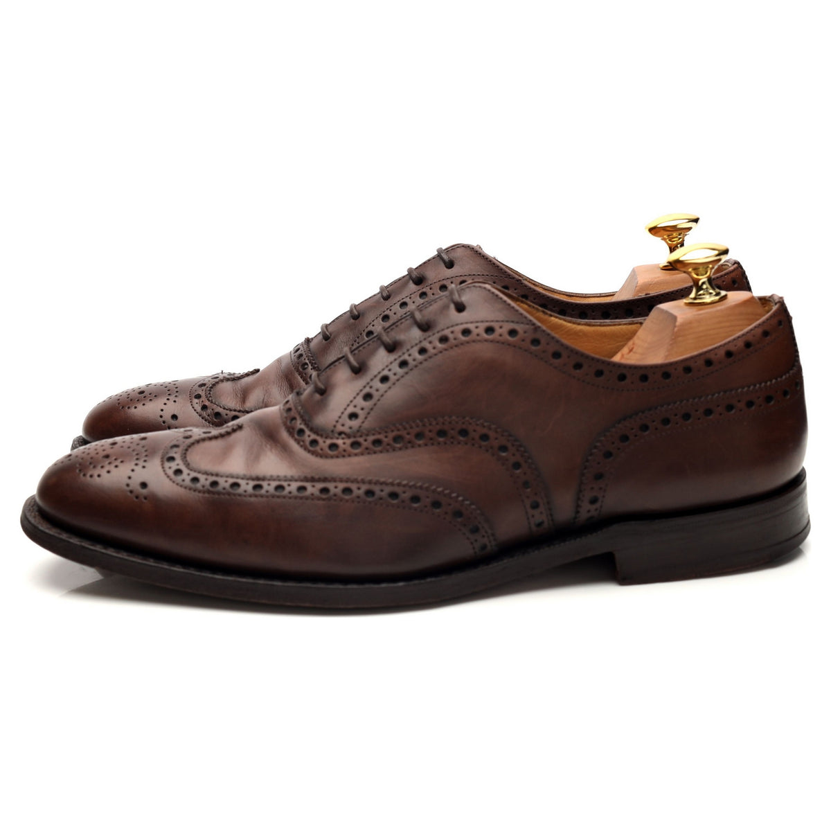 &#39;Chetwynd&#39; Dark Brown Leather Oxford Brogues UK 7 F