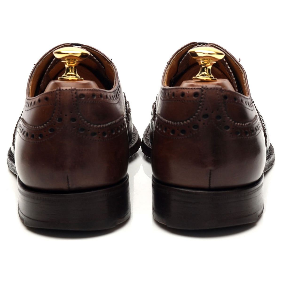 &#39;Chetwynd&#39; Dark Brown Leather Oxford Brogues UK 7 F