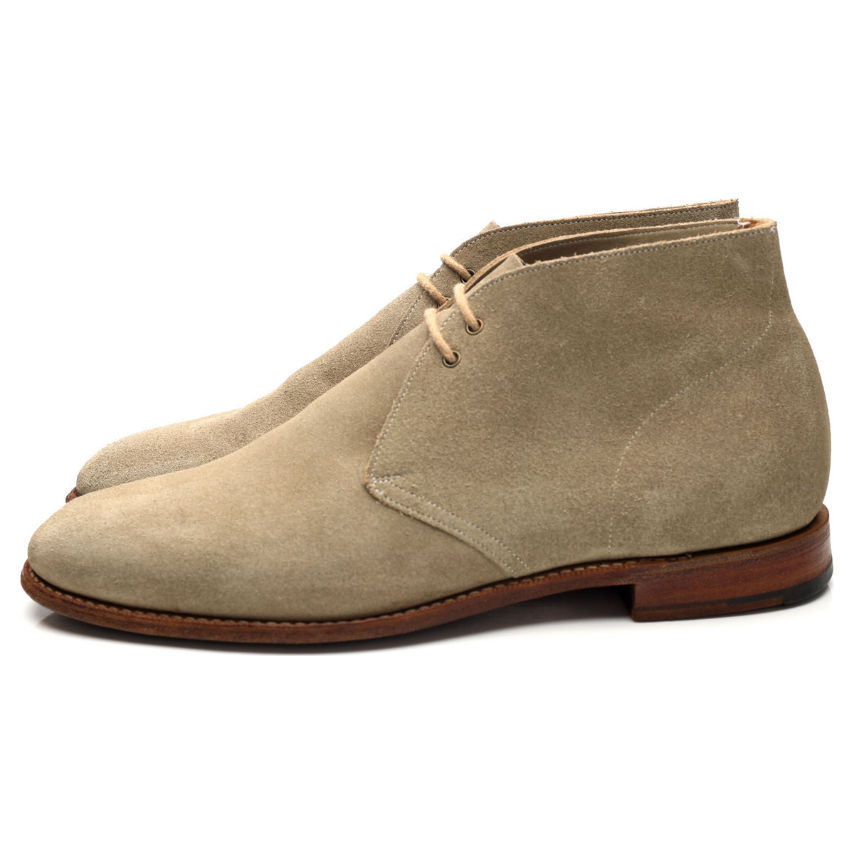 &#39;Sahara&#39; Beige Suede Chukka Boots UK 10 F