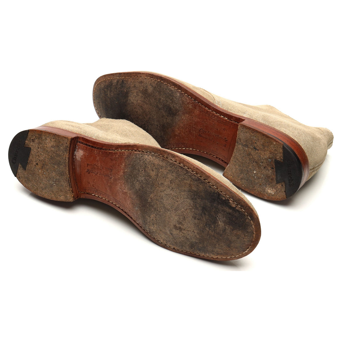 &#39;Sahara&#39; Beige Suede Chukka Boots UK 10 F