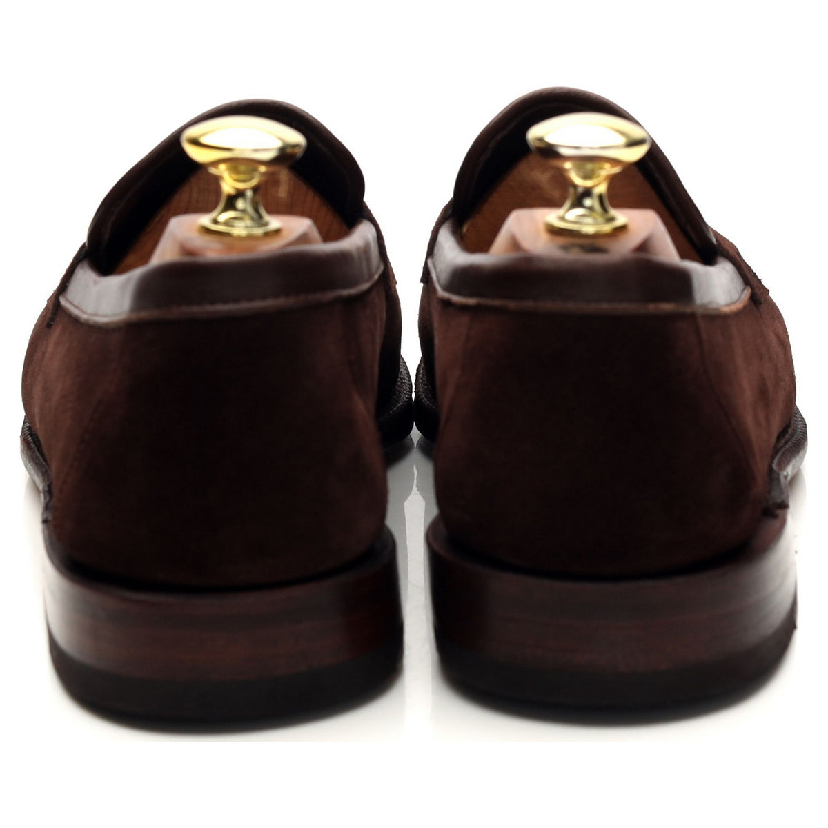 &#39;514270&#39; Dark brown Suede Penny Loafers UK 7