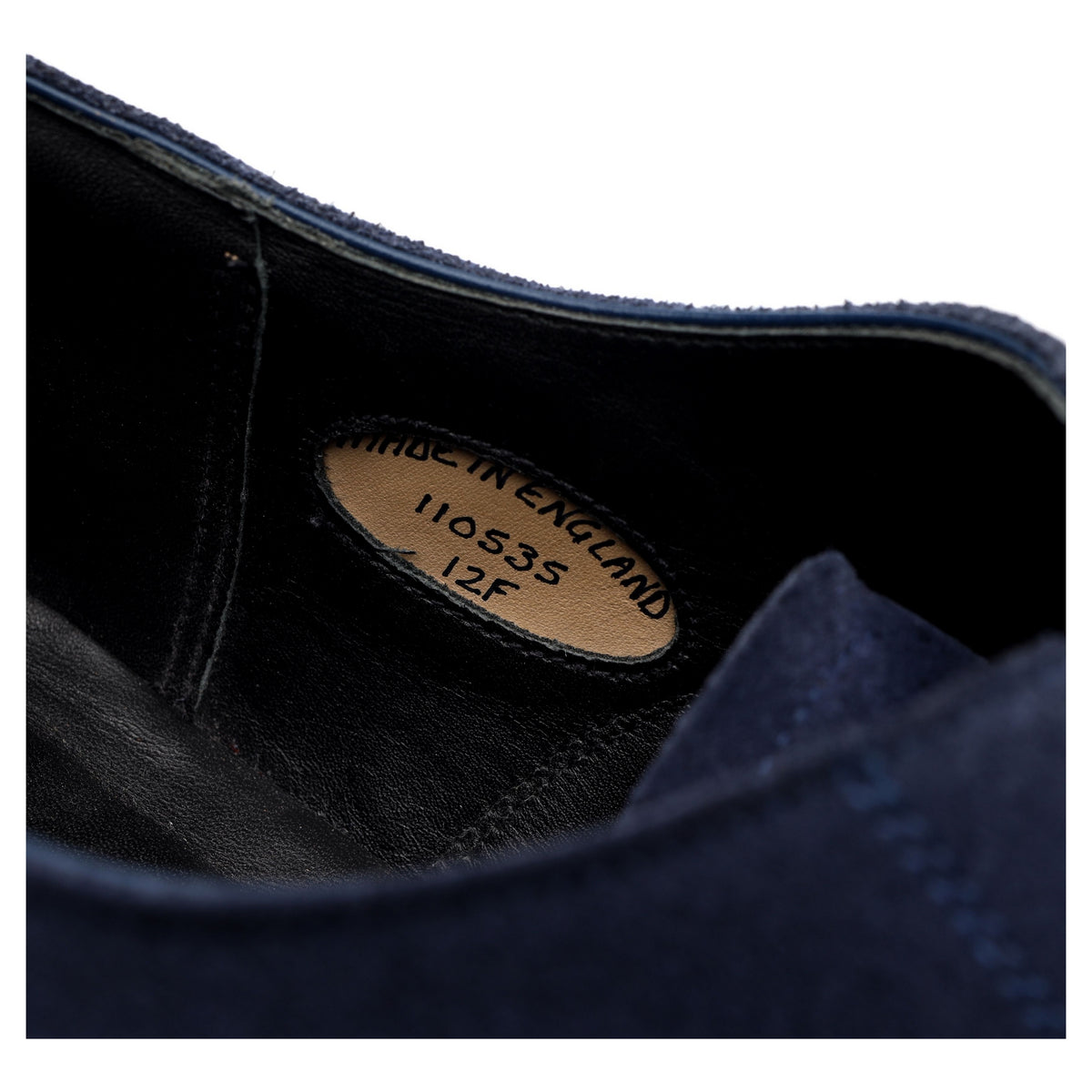 G:One Blue Suede Cap Toe Oxford UK 12 F