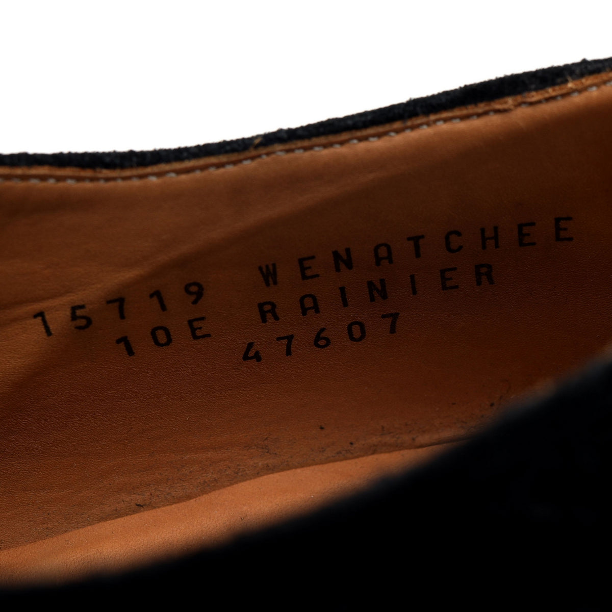 &#39;Wenatchee&#39; Black Suede Oxford Semi Brogues UK 10 E