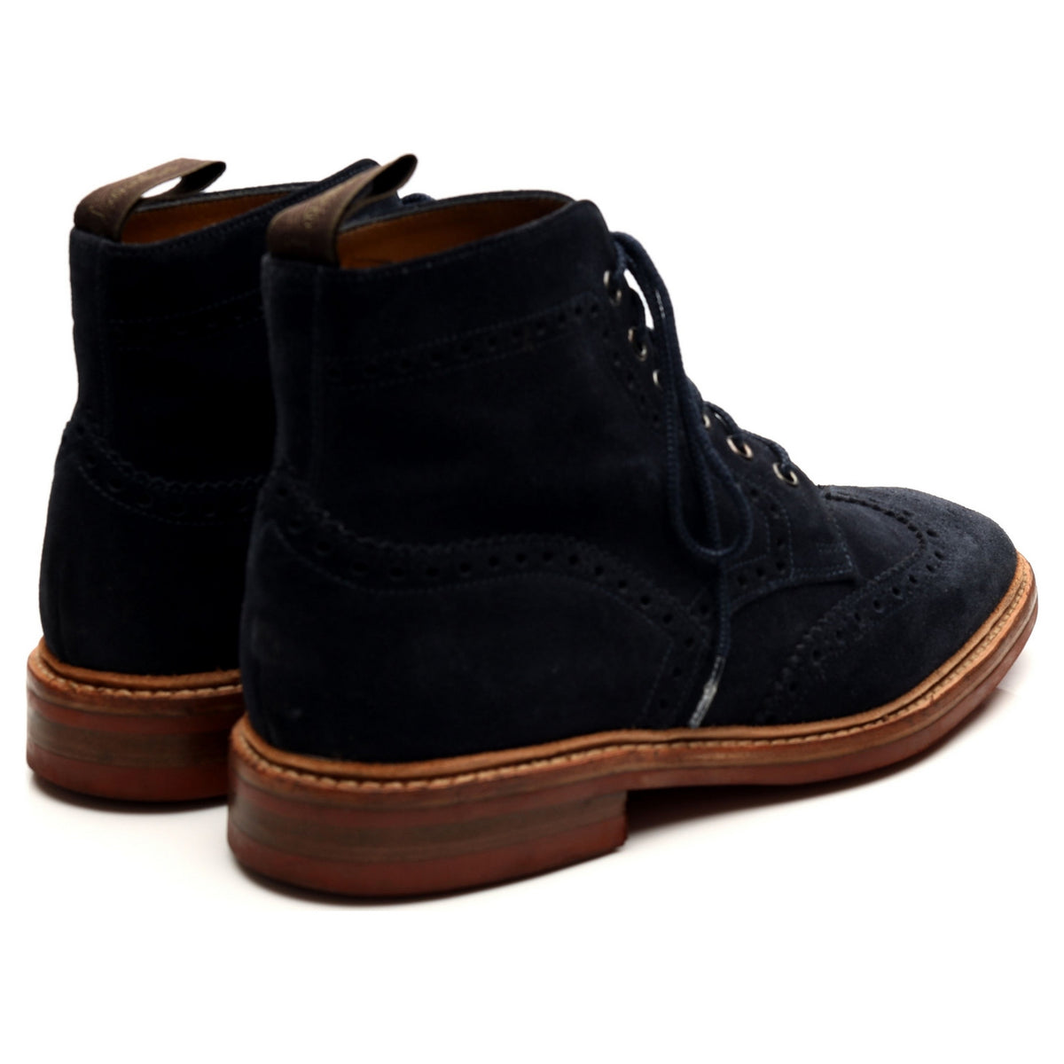 1880 &#39;Winchester&#39; Navy Blue Suede Boots UK 7 F
