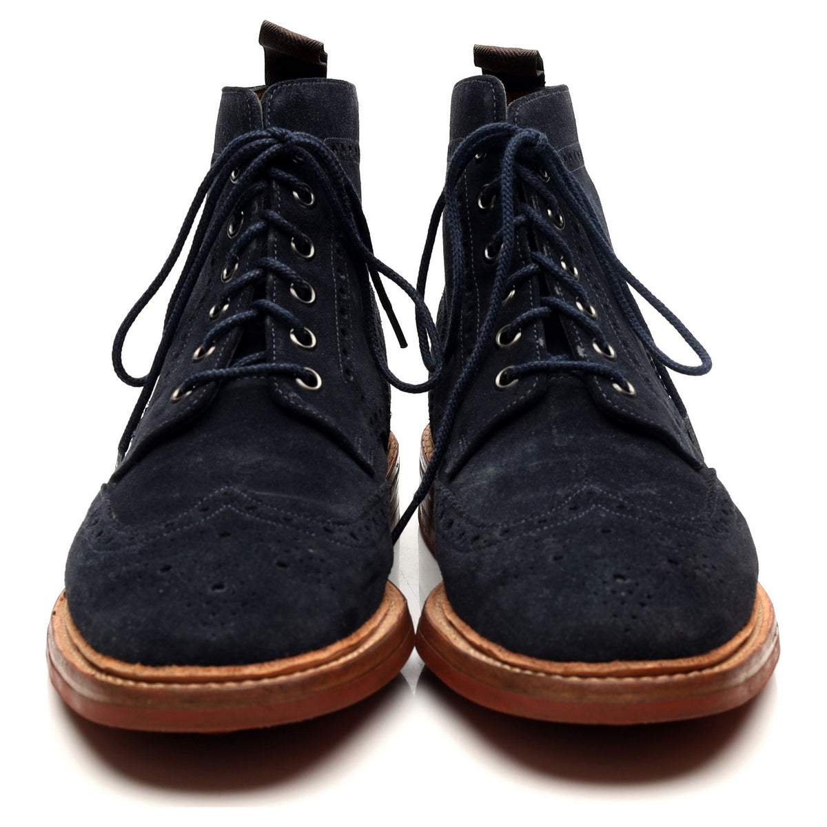 1880 &#39;Winchester&#39; Navy Blue Suede Boots UK 7 F