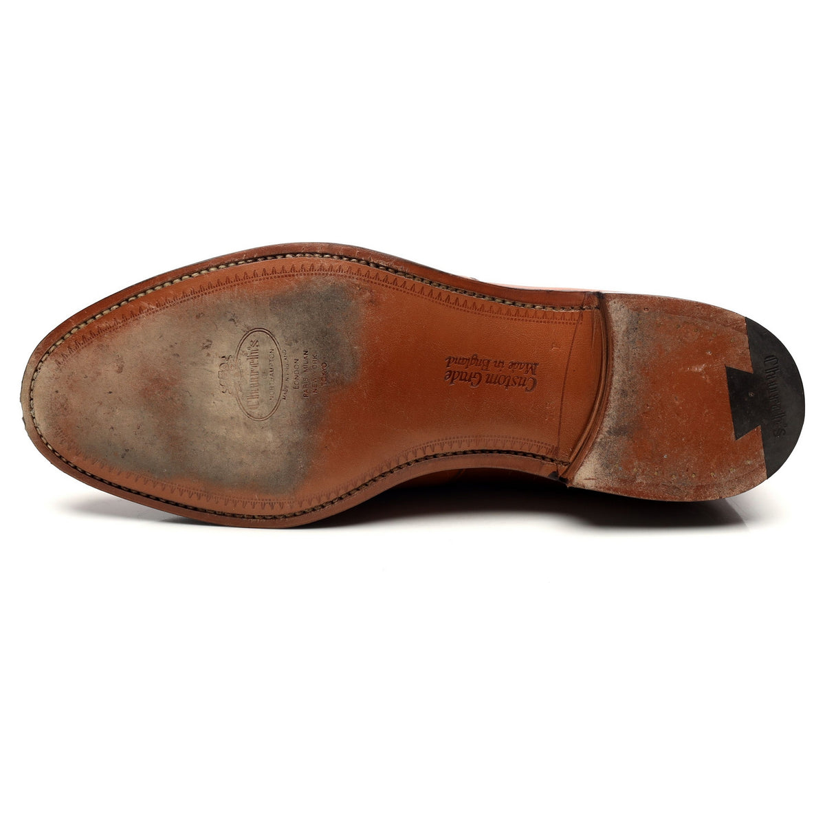 &#39;Dawley&#39; Tan Brown Leather Loafers UK 10.5 F