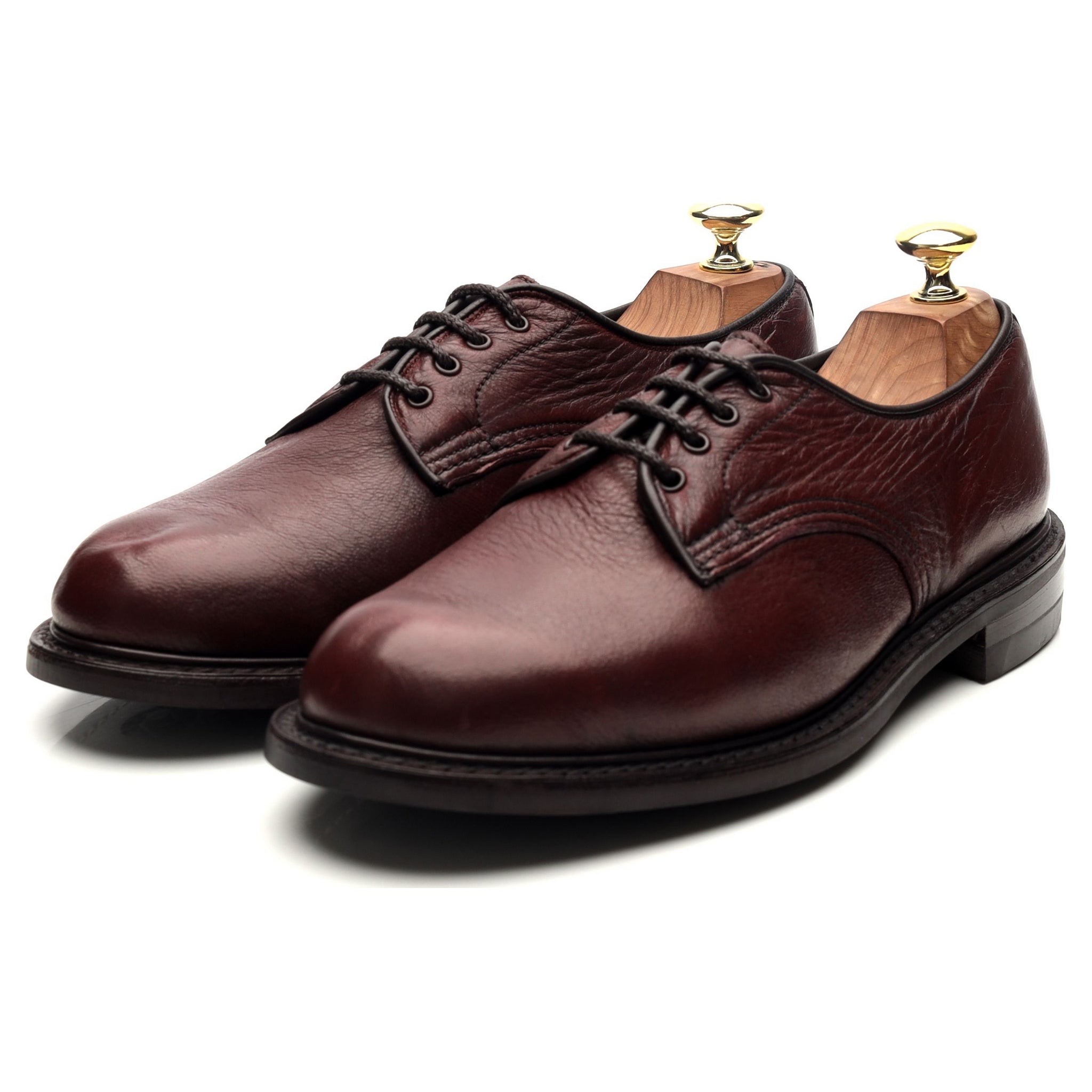 Women's 'Linda' Burgundy Olivvia Leather Derby UK 7.5 - Abbot's Shoes