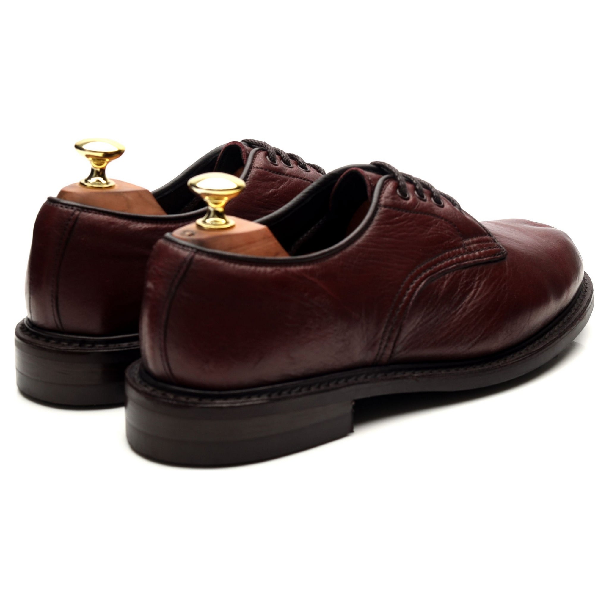 Women's 'Linda' Burgundy Olivvia Leather Derby UK 7.5 - Abbot's Shoes