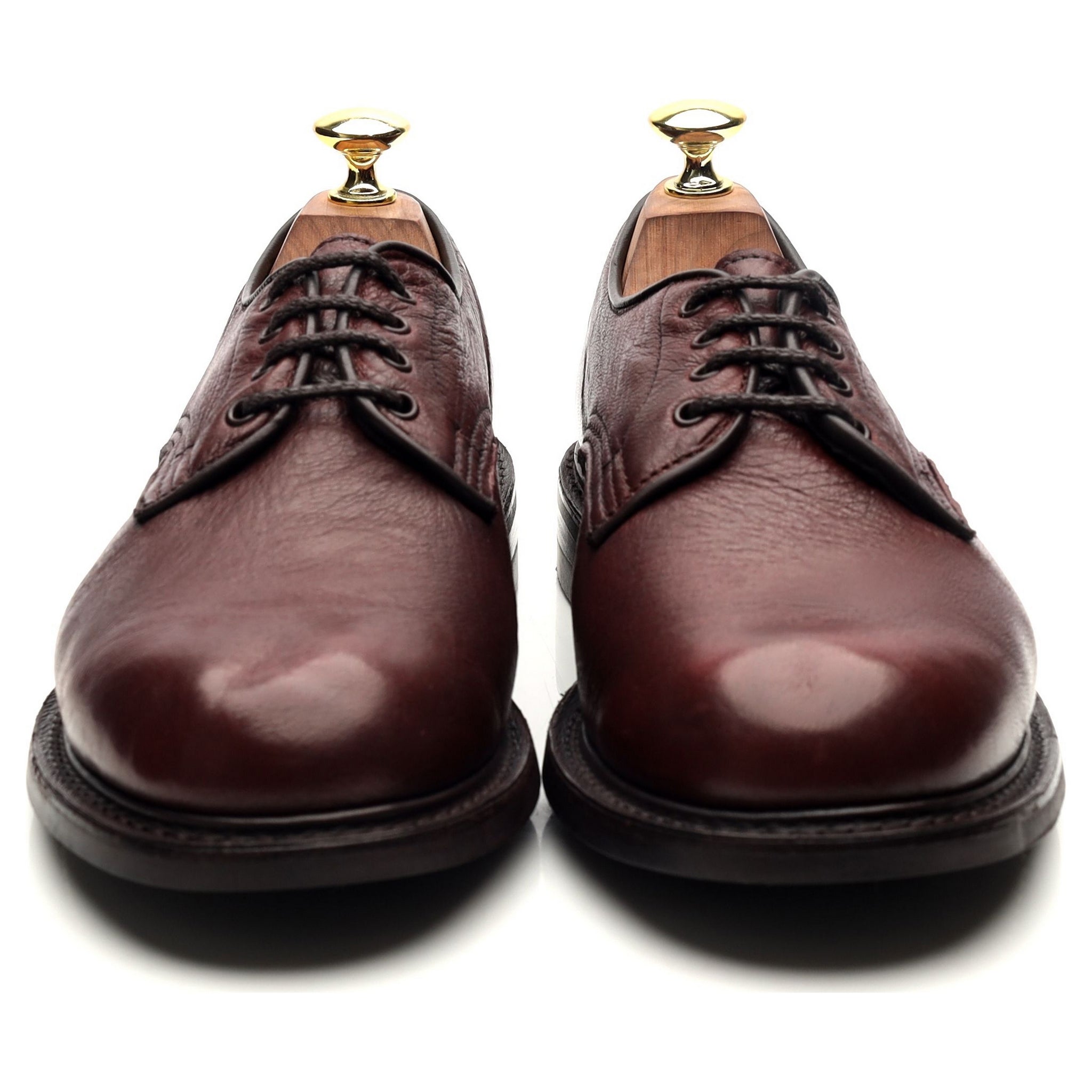 Women's 'Linda' Burgundy Olivvia Leather Derby UK 7.5 - Abbot's Shoes