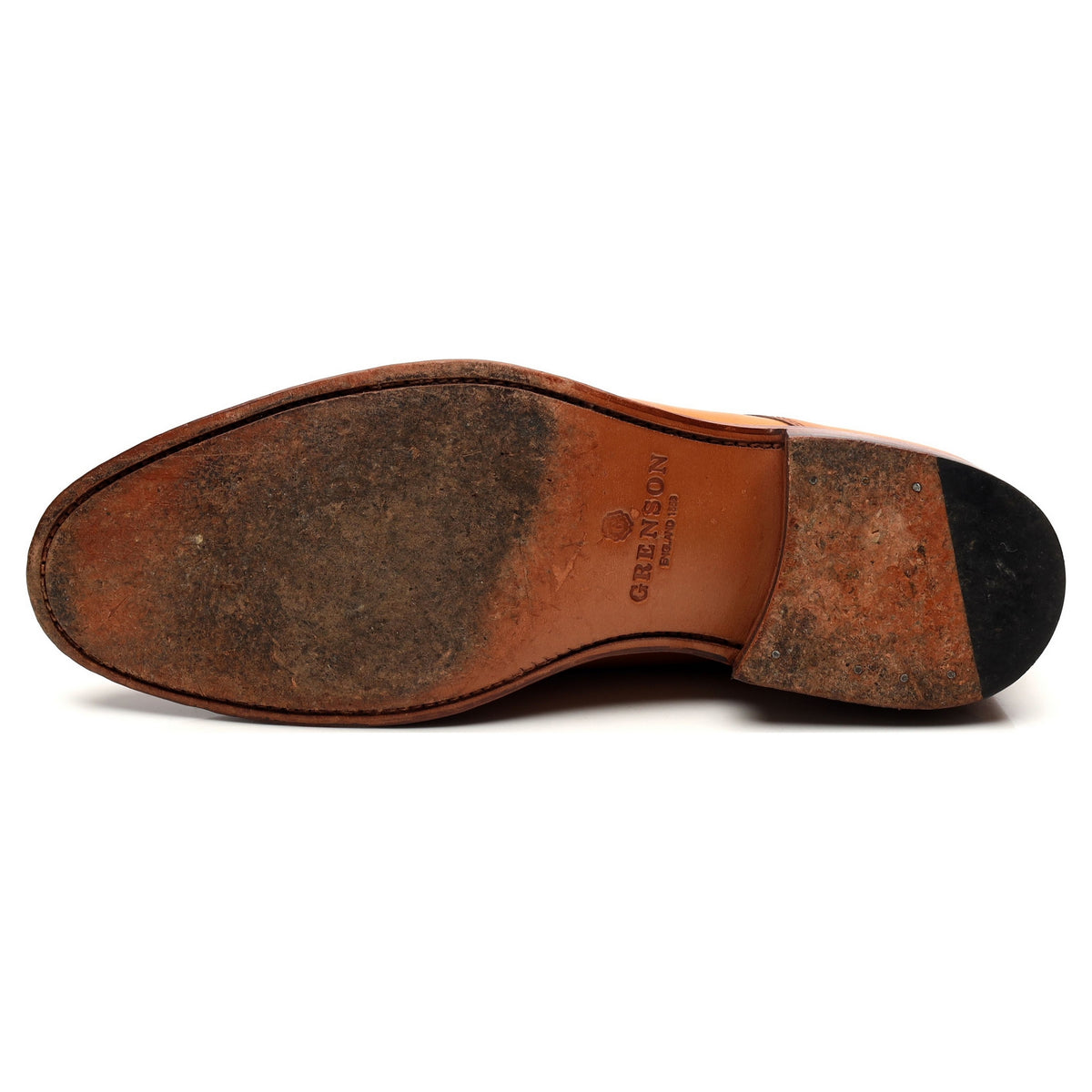 &#39;Toby&#39; Tan Brown Leather Derby UK 8 F