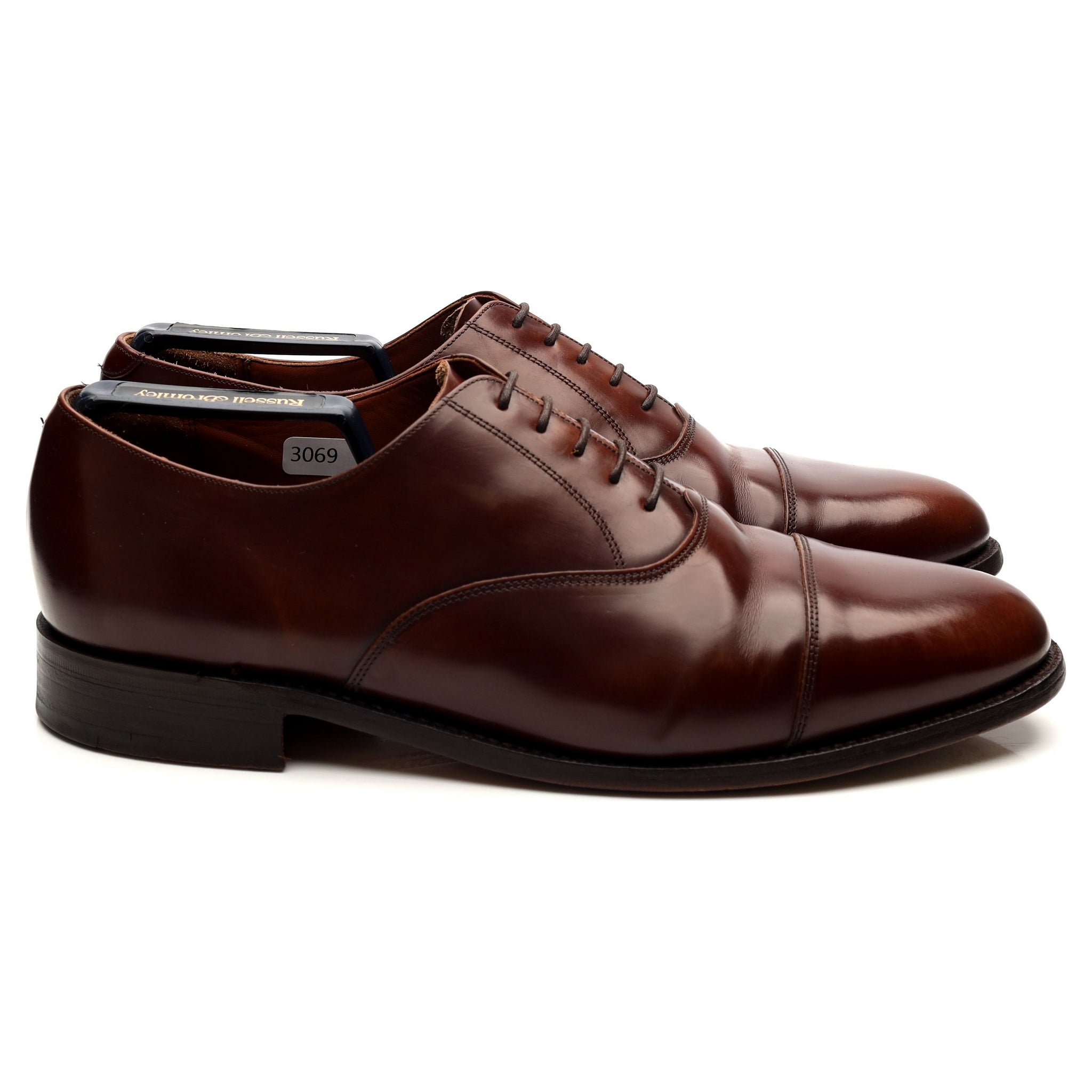 Russell & Bromley Brown Leather Oxford UK 9.5 G - Abbot's Shoes