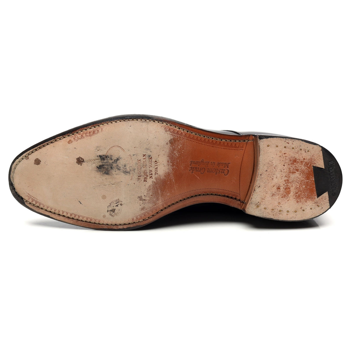&#39;Oslo&#39; Black Leather Derby UK 7 F