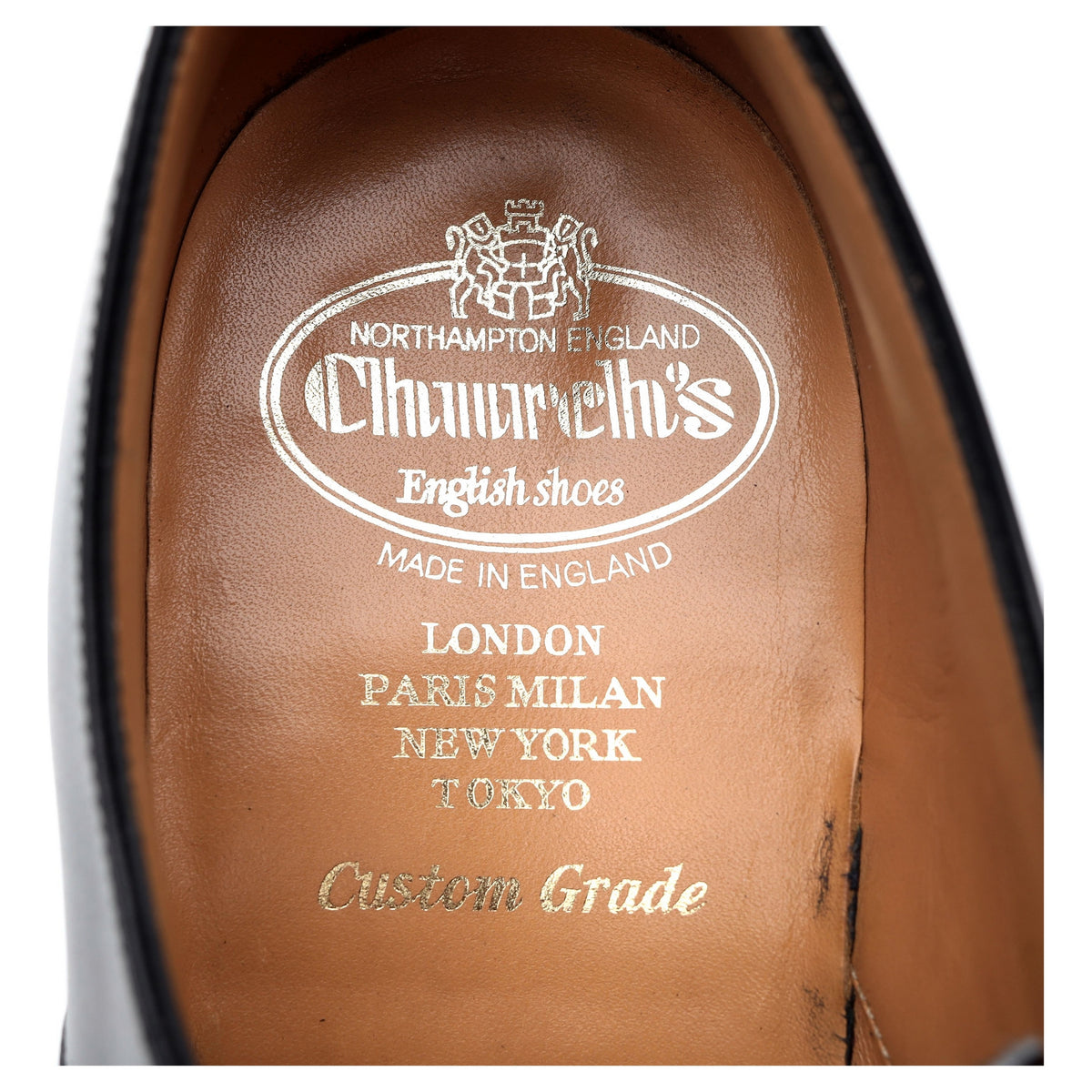 &#39;Oslo&#39; Black Leather Derby UK 7 F